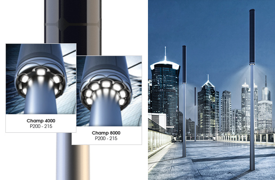 Champ Solar Light Poles